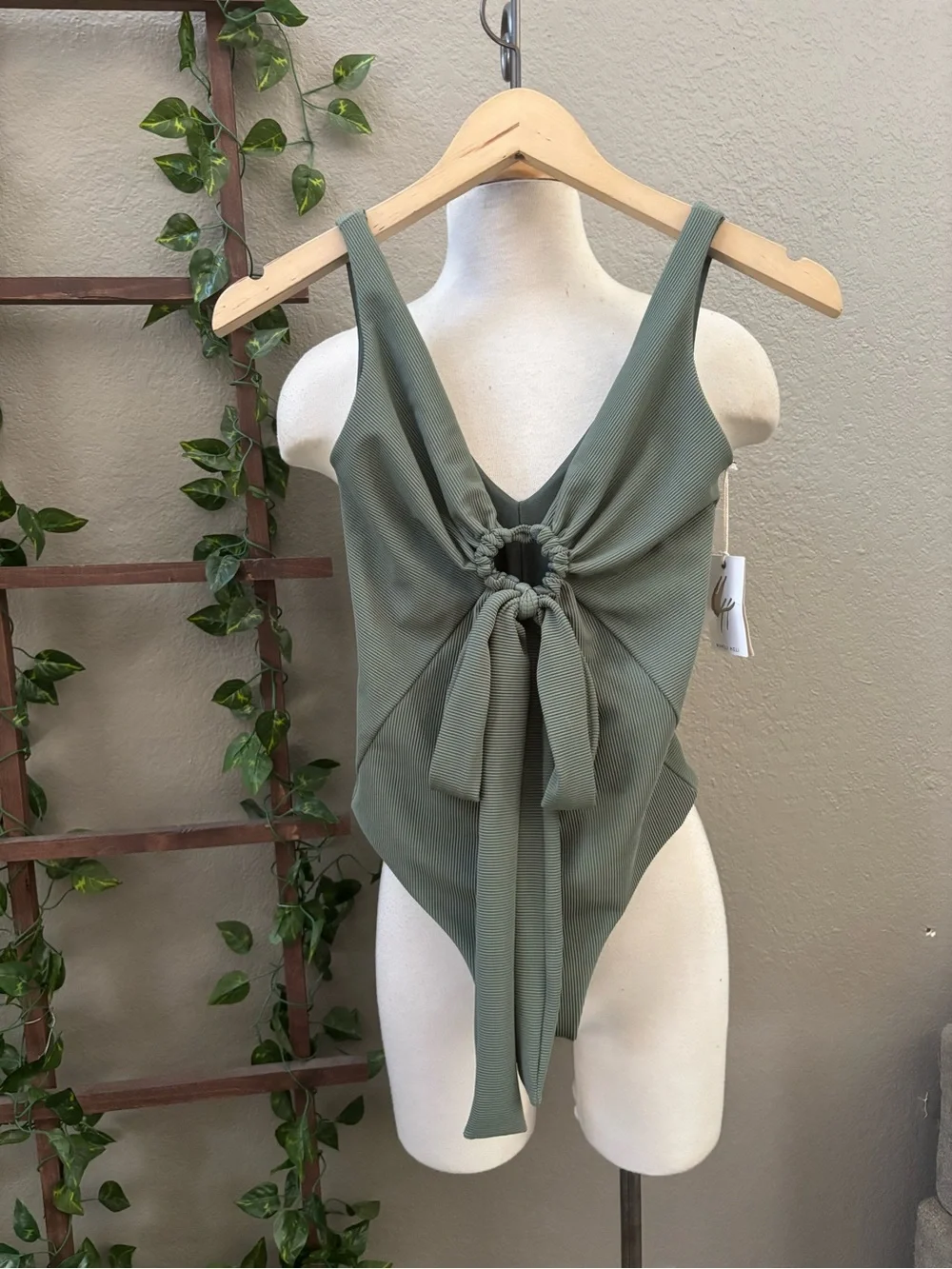 NEW! Maheli Heli Ribbed Sol One Piece Swimsuit